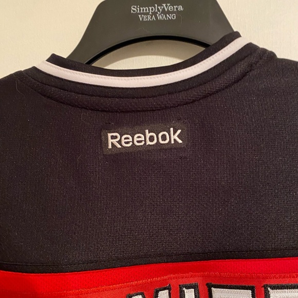 Reebok Black and Red NHL Replica Hockey Sporty Jersey, #21 Palmieri, Size MM - Picture 15 of 16